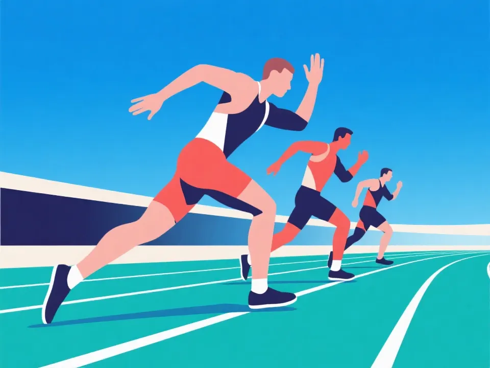 Sports help center illustration